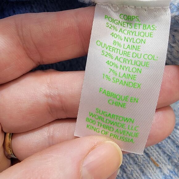 Lilly Pulitzer Elannie Sweater Blue Grotto Marled Ombre Stripe Sz L‎ Long Sleeve - Picture 8 of 14